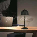 V-TAC VT-7985 LED Настолна Лампа 1800mAh Батерия 115x300 3 в 1 Черно Тяло