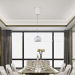 V-TAC VT-7999 8.5W LED Висяща Лампа Φ180 Бяло Тяло 3000K