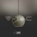 V-TAC VT-8000 8.5W LED Висяща Лампа Φ180 Златно Тяло 3000K