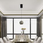 V-TAC VT-8000 8.5W LED Висяща Лампа Φ180 Златно Тяло 3000K