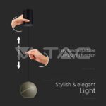 V-TAC VT-8003 8.5W LED Висяща Лампа Φ180 Регулируемо Въже Touch On/Off Златно Тяло 3000K