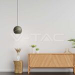 V-TAC VT-8003 8.5W LED Висяща Лампа Φ180 Регулируемо Въже Touch On/Off Златно Тяло 3000K