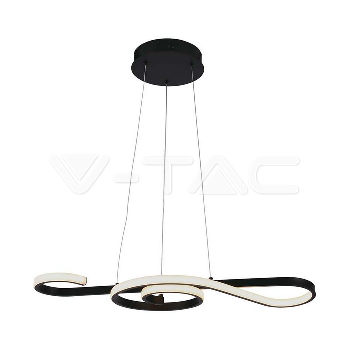 8020.jpg V-TAC VT-8020 18W LED Висяща Декоративна Лампа 700*250 Черно Тяло 3000K