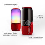 V-TAC VT-8571 2*3W LED Лампа Колона USB + TF Слот Червена
