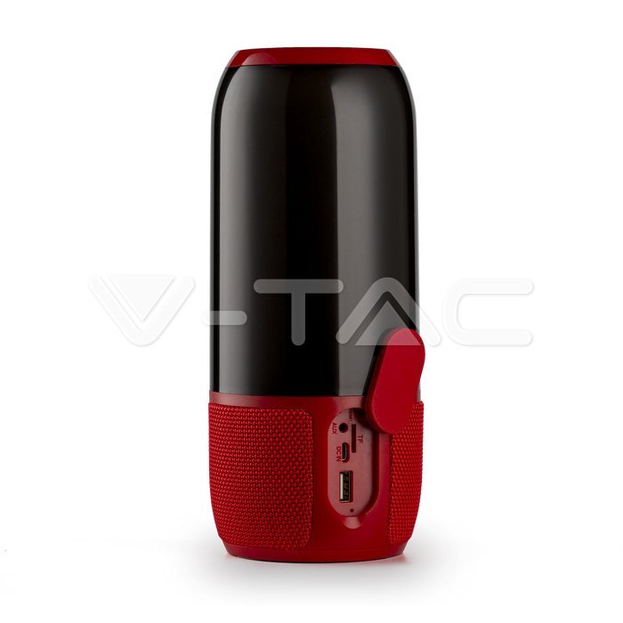8571.jpg V-TAC VT-8571 2*3W LED Лампа Колона USB + TF Слот Червена