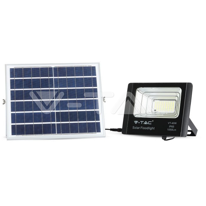 8574.jpg V-TAC VT-8574 16W LED Прожектор с Фотоволтаичен Панел 4000K
