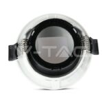 V-TAC VT-8597 GU10 Корпус Луна Квадрат Бяло + Черно