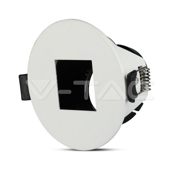 8597.jpg V-TAC VT-8597 GU10 Корпус Луна Квадрат Бяло + Черно