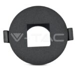 V-TAC VT-8598 GU10 Корпус Луна Квадрат Черно + Черно