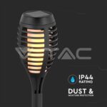 V-TAC VT-8689 Соларно Градинско Тяло Пламък 1W Колче IP44 4 Бр.