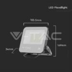 V-TAC VT-8844 50W LED Прожектор SAMSUNG ЧИП Черно Тяло 4000К 135lm/W