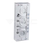 V-TAC VT-8883 LED Крушка GU10 с Корпус Бяло Тяло 6400K 3 бр./опаковка