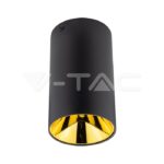 V-TAC VT-8996 GU10 Корпус Кръг Черно Златно