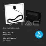 V-TAC VT-94010 20W LED Прожектор с Фотоволтаичен Панел 6000K