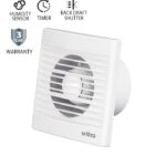 Vito 8005220 ВЕНТИЛАТОР ЗА БАНЯ VENTI-A100S/Φ100MM/СЕНЗОР ЗА ВЛАЖНОСТ/ТАЙМЕР И КЛАПА/ БЯЛ 12W