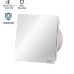 Vito 8005230 ВЕНТИЛАТОР ЗА БАНЯ VENTI-GL100/Φ100MM/СТЪКЛЕН ПАНЕЛ/ЛАГЕР И КЛАПА/ БЯЛ 12W