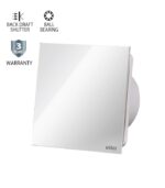 Vito 8005230 ВЕНТИЛАТОР ЗА БАНЯ VENTI-GL100/Φ100MM/СТЪКЛЕН ПАНЕЛ/ЛАГЕР И КЛАПА/ БЯЛ 12W