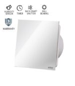 Vito 8005270 ВЕНТИЛАТОР ЗА БАНЯ VENTI-GL100S/ Φ100MM/СТЪКЛЕН ПАНЕЛ/СЕНЗОР ЗА ВЛАЖНОСТ/ТАЙМЕР/ЛАГЕР/КЛАПА/БЯЛ 12W