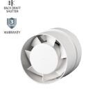 Vito 8005300 ВЕНТИЛАТОР ЗА БАНЯ КАНАЛЕН VENTI-P100 PIPE Φ100MM/КЛАПА/БЯЛ 12W