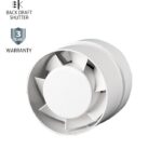 Vito 8005310 ВЕНТИЛАТОР ЗА БАНЯ КАНАЛЕН VENTI -P120 PIPE Φ120MM/ КЛАПА/БЯЛ 15W