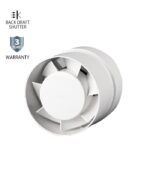 Vito 8005310 ВЕНТИЛАТОР ЗА БАНЯ КАНАЛЕН VENTI -P120 PIPE Φ120MM/ КЛАПА/БЯЛ 15W