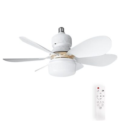 Vito 2027710 ТАВАНЕН ВЕНТИЛАТОР С LED ЛАМПА FANLUX-A6 12W 3xCCT (3000K/4500K/6500K) 1020Lm 42CM БЯЛ ДИСТАНЦИОННО УПР. ДИМИРАНЕ