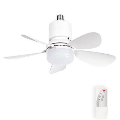 Vito 2027730 ТАВАНЕН ВЕНТИЛАТОР С LED ЛАМПА FANLUX-B5 6W 6500K 510Lm 42CM БЯЛ АКУМУЛАТОРНА БАТЕРИЯ ДИСТАНЦИОННО УПР