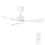 Vito 2027740 ТАВАНЕН ВЕНТИЛАТОР С LED ЛАМПА FANLUX-C3 18W 3xCCT 1530Lm. 106CM. БЯЛ. ДИСТАНЦИОННО УПР. ДИМИРАНЕ