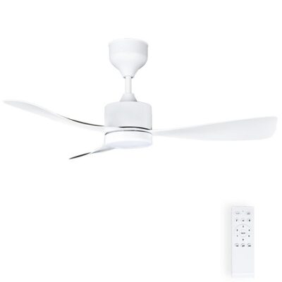 Vito 2027740 ТАВАНЕН ВЕНТИЛАТОР С LED ЛАМПА FANLUX-C3 18W 3xCCT 1530Lm. 106CM. БЯЛ. ДИСТАНЦИОННО УПР. ДИМИРАНЕ