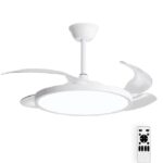 Vito 2027780 ТАВАНЕН ВЕНТОЛАТОР С LED ЛАМПА FANLUX-D4 30W 3xCCT (3000K/4500K/6500K) 2250Lm 106CM БЯЛ ДИСТАНЦИОННО УПР.