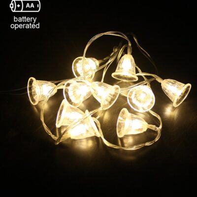 Vito 5620711 CHRISTMAS LIGHTING NATALE-16 SMALLBELL 10LED 2700K 1M 2xAA IP20 TRANSPARENT WITH TIMING FUNCTION