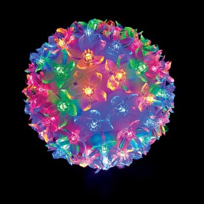 Vito 5620740 CHRISTMAS LIGHTING NATALE-18 CHERRY BALL 200LED MC 20CM 4.5V IP44 TRANSPARENT