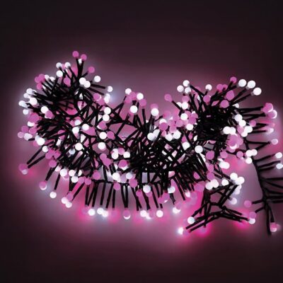 Vito 5620750 CHRISTMAS LIGHTING NATALE-19 FIRECRAKE 160LED PK+WH 1.5M 31V IP44 GREEN