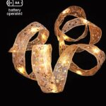Vito 5620760 CHRISTMAS LIGHTING NATALE-20 FLAT RIBBON 20LED 27K 2M 2AA IP20 SILVER