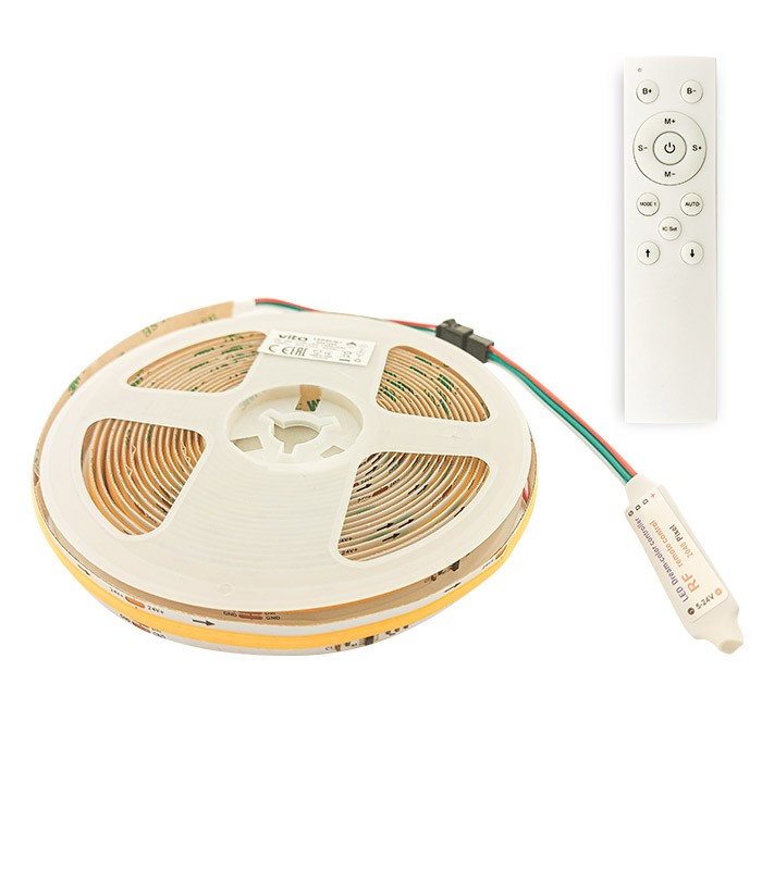 cob-led-strip-ledstrip-24v-360xcob-ic-12w-m-6500k-1200lm-m-3m-10mm-ip20-5m-5541110-vito.jpg Vito 5541110 COB LED ЛЕНТА LEDStrip+ 24V 360xCOB IC 12W/m 6500K 1200Lm/m 3M 10mm IP20 5m ролка Дължина на рязане 8.33см