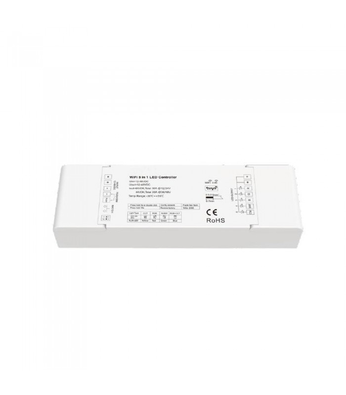 dimmable-controller-maestro-10-rf-tuya-wifi-push-dim-5xch-12v-48vdc-ip20.jpg Vito 6210250 ДИМИРУЕМ КОНТРОЛЕР MAESTRO-10 RF + TUYA WIFI + PUSH DIM 5xCH 12V-48VDC IP
