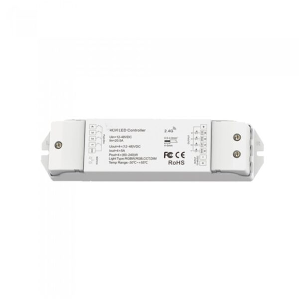Vito 6210220 ДИМИРУЕМ КОНТРОЛЕР MAESTRO-7 RF + PUSH DIM 4xCH 12V-48VDC IP20 RGBW