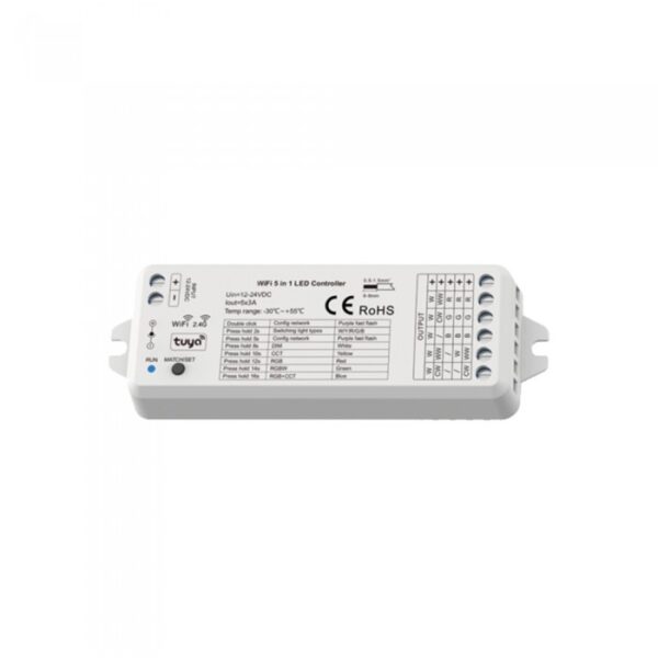 Vito 6210240 ДИМИРУЕМ КОНТРОЛЕР MAESTRO-9 RF + TUYA WIFI 5xCH 12V-24VDC IP