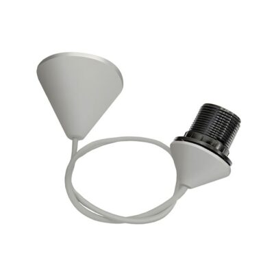Vito 7300205 E27 LAMPHOLDER WITH CABLE. ROSETE & TERMINAL GRAY
