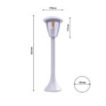 Milagro EKO3520 FOX WHITE1xE27 голяма стояща градинска лампа