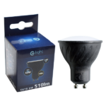 Milagro EKZA251 ЧЕРНА LED КРУШКА 6W GU10. ЦВЯТ: ТОПЪЛ