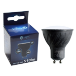 Milagro EKZA268 ЧЕРНА LED КРУШКА 6W GU10. ЦВЯТ: НЕУТРАЛЕН