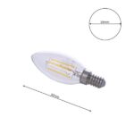 Milagro EKZF0964 4W LED крушка с нажежаема жичка  E14 4000K свещ