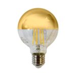 Milagro EKZF7810 LED крушка с нажежаема жичка 5W G80 E27 ЗЛАТЕН Цвят: Топъл