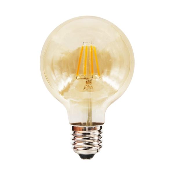 ekzf8007a.jpg Milagro EKZF8007 LED крушка с нажежаема жичка 6W G80 E27 2700K кехлибар