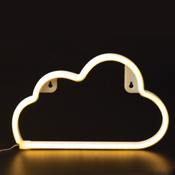 ACA Lighting X04481316 CLOUD – 48 неонови LED бат. 3×AA   USB топла светлина IP20 29.5×2×18.5см