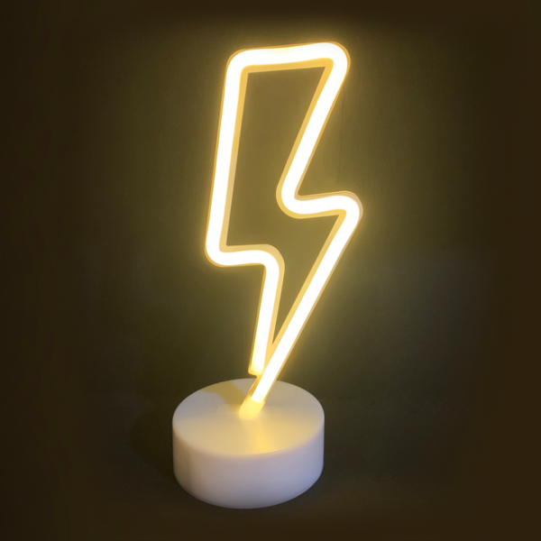 ACA Lighting X04341318 FLASH – 34 неонови LED бат. 3×AA   USB топла светлина IP20 11×10×28см