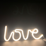 ACA Lighting X041181322 LOVE – 118 неонови LED бат. (3×AA) USB топла светлина IP20 35.5×2×13см