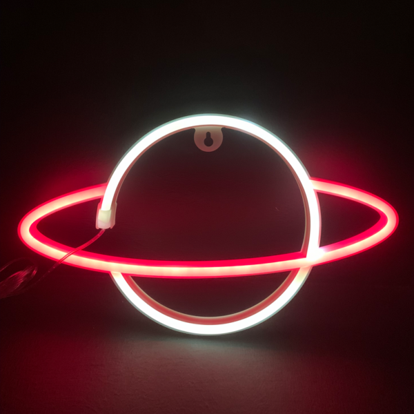 ACA Lighting X041082319 CELESTIAL BODY – 108 неонови LED бат. (3×AA) USB червено и студено бяло IP20 17.5×2×30см