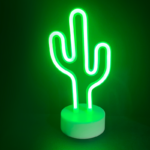 ACA Lighting X04455315 CACTUS – 45 неонови LED бат. (3×AA) USB зелено IP20 15×10×25.5см